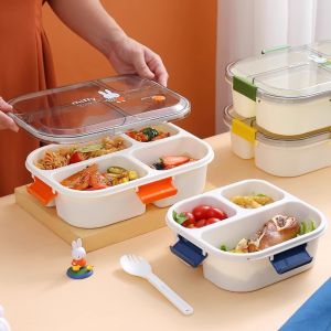 Fat Reduction Diet Plate Takeaway Partitioned Weight Loss Special Microwave Heating Rice Box Office Workers Bento Box Quantitative Rice Box