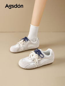 Agsdon | Breathable Mesh White Sneakers For Women Casual Shoes