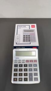 ขายร้อน Deli 1512 เครื่องคิดเลขการเงิน 12 หลักเสียงกว้างเสียงริงโทนเดสก์ท็อปอุปกรณ์นักเรียน ทดทานสุดแกร่ง