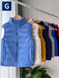 Gs 90 White Duck down ~ Autumn and Winter Kids down Vest Boys Keep Warm Vest Childrens Waistcoat Lightweight Vest