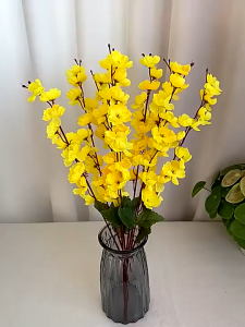 MGBT22 Bunga Sakura Jepang 7 Cabang Artificial Cherry Blossom Meihwa Dekorasi Rumah