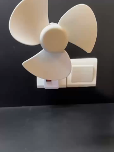 1Pc 5W Mini Plug Fan No Drill Ceiling Fan 360 Rotating Powerful Airflow Quiet for Office Home Kipas Mini