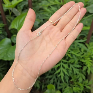 Q2277 Dây chuyền Bạc dạng xích khóa móc chữ S dày 1.5mm - Phong Thuỷ TUDO P