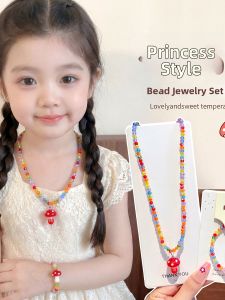WAMEN | Safe Material Princess Style Children Necklace Bracelet Set