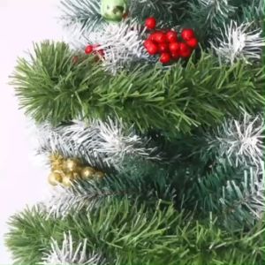 AKA Cherry Garland 270cm Christmas Decoration Artificial Leaf Vine for Christmas Tree Garland Christmas Tree Decor DIY Christmas Home Decor and Christmas Garland Decorations for Home