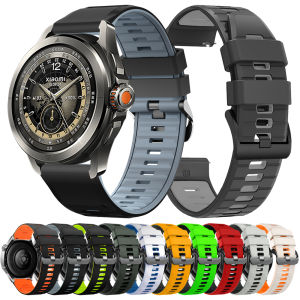 สายซิลิโคนขนาด 22 มม. สำหรับนาฬิกา Xiaomi Watch color 2 S2 46 มม./42 มม. S3 S1 Pro S4 Sport สายรัดข้อมือสำหรับเปลี่ยนสำหรับนาฬิกา REDMI Watch 5 Lite/Active