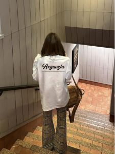 Áo Thun Dài Tay Cotton Rộng Rãi Phong Cách Mỹ Cổ Điển Dành Cho Nữ Mùa Thu Cỡ Lớn Áo Lót Bên Trong Áo Trên Cùng