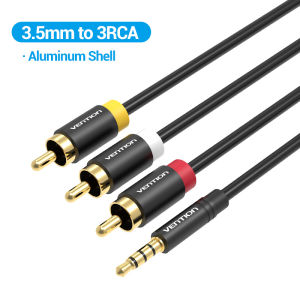 Vention | Vention 3.5mm Jack to 3RCA Cable 3.5mm Jack Male to 3 RCA Male AUX Audio Splitter for Speaker TV Box Stereo Aux Cable 2.5 to RCA