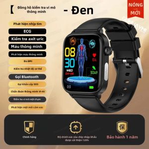 GUHUAVMI | Đồng Hồ Thông Minh ECG Mới 2026 Dành Cho Nữ Hỗ Trợ Gọi Bluetooth Đo Nhịp Tim Lipid Máu Axit Uric Hỗ Trợ Giọng Nói AI Theo Dõi Sức Khỏe Thể Thao.