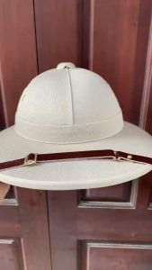 Mũ bác hồ cốt phíp mũ kiểu pháp ngày xưa - vải kaki màu trắng be cốt phíp siêu bền