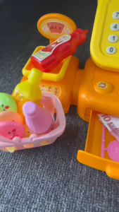 Cashier Machine Toys Pretend Play Set Supermarket Cash Register Casher Supermarke Toy Set Children Play House Toys Swipe Scan Cashier