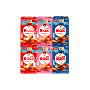 Glico | Probiotic Biscuit Milk Strawberry Chocolate Flavor 6 Packs