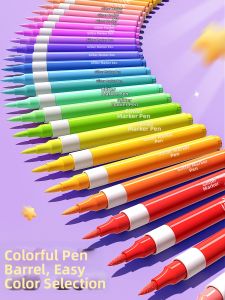 MINGZHUO | Flashy Color Gel Marking Pen For Students