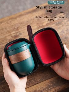 CHALIANCI | Travel Customizable Tea Set 4 Cups Outdoor Camping