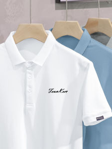 New 2025 Polo Shirt Short Sleeve Turn-down Collar Mens T-shirt Summer Paul with Collar Top White Half Sleeve Fashion Brand