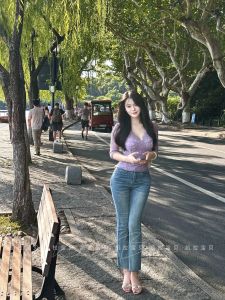 Quần Jeans Denim Ống Thẳng Cạp Cao Co Giãn Màu Xanh Nhạt Ôm Vừa Vặn Quần Jeans Denim Co Giãn Thẳng Cạp Cao Ôm Vừa Vặn