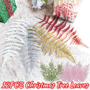 Artificial Christmas Tree Leaves Plastic Berry Stem Pine Tree Decor DIY Table Centerpiece Ornament
