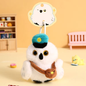 Adorable Owl Plush Doll Keychain Girls Cute Healing High-End Toy Bag Pendant Jewelry Cartoon Series Soft Stuffed Animal