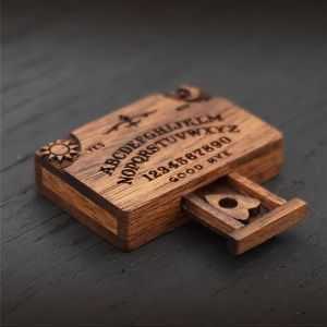 MINI Ouija BOARD ลิ้นชักไม้ Miniature Spirit BOARD Miniatures Planchettes อารมณ์ Love ลิ้นชักตกแต่งบ้าน