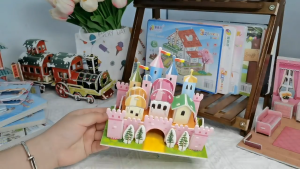 3D Paper Craft Puzzle STEAM Shop Collection for Kid Adult Gift Education Display Ice Cream Car Pet Shop