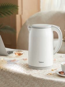 Midea | Midea Electric Kettle 1.7L Stainless Steel Automatic Switch off Boiling Water Pot Double Layer Insulation Fast Heating Home Kitchen