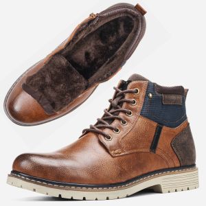 2024 New Mens Winter Shoes Warm Comfortable Non-Slip Men Winter Boots #KD5251