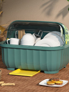 HANYUXUAN | Storage and Draining Flip-top Dish Rack