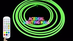 VcMall 5 Meter LED Strip Light Eye Protect RGB Strip Change Color Sync Music Set Timed Flexible Neon Light Outdoor Waterproof Smart Tuya Wi-Fi/Bluetooth Control Sign Neon Light Tape Ribbon Back light Decoration