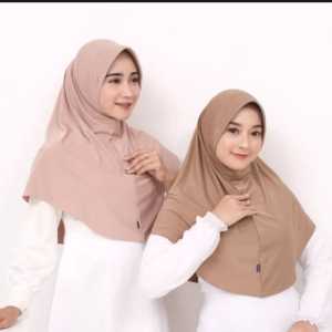 KERUDUNG OVAL JERSEY/BERGO OVAL HAMIDAH SIZE S - M - L | HIJAB JERSET PET MENUTUP DADA