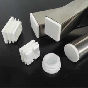 10Pcs White Rectangle Plastic Pipe Plug Blanking End cap 30x30mm square tube plug anti-slip table chair foot cover Home Decor