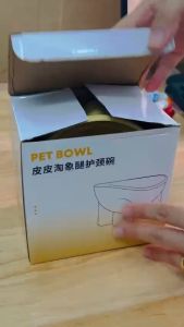Chén ăn cho Chó Mèo chống gù lưng bằng nhựa PP (mẫu mới) - Hara Pet Store