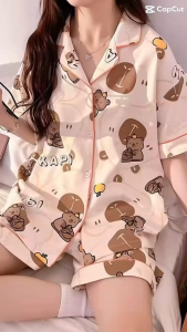 AP Store.  ชุดนอนการ์ตูนเเฟชั่นใหม่  กราฟิกลายน่ารัก  สินค้าขายดียอดฮิต  เนื้อผ้าดีใส่สบายระบายอากาศได้ดี ส่งด่วน ส่งไว