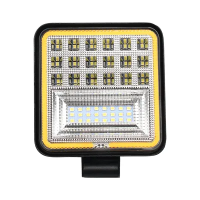 ไฟสปอร์ตไลท์ LED ทรงกลม/สี่เหลี่ยม ขนาด 4 นิ้ว แบบคอมโบ แสงส่องสว่างและไฟตัดหมอก สีขาว/เหลืองอำพัน สำหรับรถบรรทุก รถ SUV รถขับเคลื่อน 4 ล้อ รถออฟโรด ATV รถจี๊ป รถแทรกเตอร์