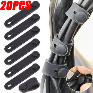 【WOKEN】20PCS Motorcycle Rubber Tie Universal Motorcycle Rubber Frame Safety Wire Harness Power Tie Clutch Cable Brake Belt Elastic Fixed Fastener Motorcycle Accessories