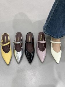 Thick Heel Block Toe Mary Jane Silver Womens Single Shoe Spring/Summer