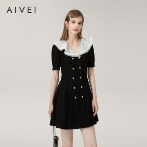 AIVEI | Summer New Commuter Style Ruffled Collar Dress