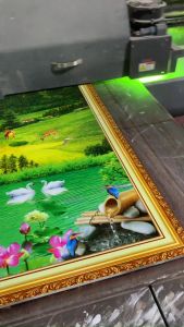 Tranh hoa mai vàng - gạch tranh 3D