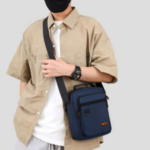 Mens Shoulder Bag Business Leisure Large Capacity Portable Handbag Multi Layer Waterproof Summer Males Crossbody Bags