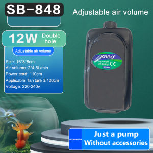High Power 4w 8w 12w Fish Tank Oxygen Air Pump Fish Aquarium Air Compressor Adjustable Air Flow Oxygen Pump for Fish 220V-240V