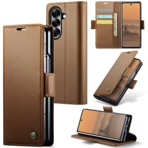 szhaiyu | Flip Leather Wallet with Card Holder Phone Case For Samsung Galaxy Z Fold 8 Ultra 7 6 5 Fold8 Fold7 5G Magnetic Protection Cover