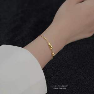 T31 (Beli 2 dapat bonus) COD Gelang bola kecil Rejeki lucu titanium wanita