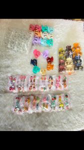 Jepitan Rambut Anak Perempuan Lucu / Jepitan Silang Clay Gliter / Jedai 1 lusin / D C