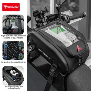Motowolf | Waterproof High Capacity Tank Bag Magnetic Quick Release