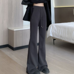 Maternity Flared Pants Autumn Winter Grey
