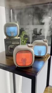 500Ml Semprotan Air Penyebar Minyak Esensial Kelembapan Ganda USB Pelembap Isi Ulang Penyebar Aromaterapi Minyak Esensial Pelembap Mini dengan Lampu Malam LED