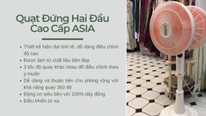 Quạt Cây Quạt Đứng Hai Đầu Cao Cấp ASIA [CHÍNH HÃNG]