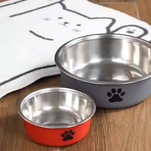 KEMORELA Non-Slip Stainless Steel Pet Bowl for Large Medium Small Dogs And Cats - Water And Food Feeder Dish