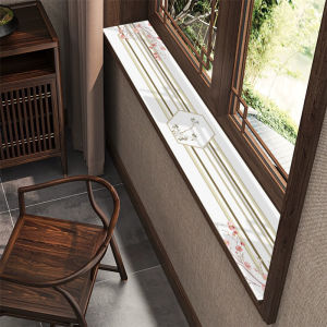 Chinese Style Ultra-Narrow Window Sill Mat Four Seasons Universal Sun Protection Dustproof No-Wash Windowledge Pad Can Be Trimmed And Modified