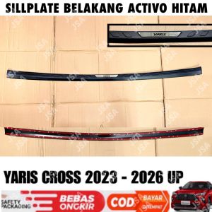 Sillplate Belakang Yaris Cross 2023 2024 2025 2026 2027 Hitam GR SPORT .
