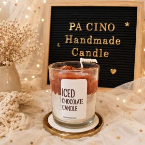 Iced Chocolate Candle *Chocolate Scent* (Giveaway/Souvenir/Display/Gift)